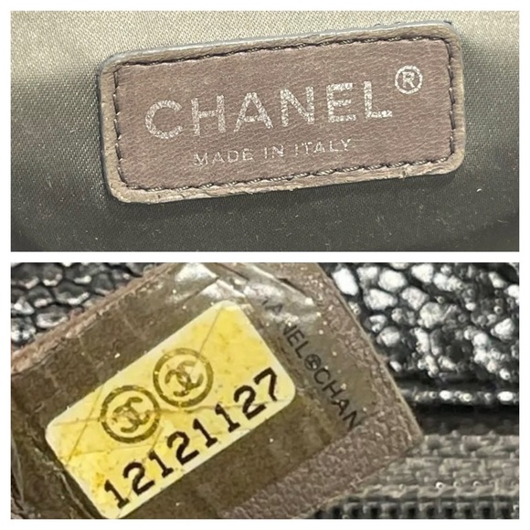 rare Chanel reissue flap bag caviar with card & copy of original receipt - Picture 10 of 16